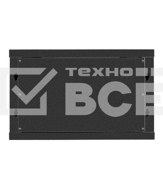 Шкаф телекоммуникационный 19' настенный 6U ExeGate EC-WM-6U.450.M.BLACK (19', 6U, 600x450x370мм (ШхГхВ), передняя дверь металл, съемные боковые панели, пыле- и влагозащита IP23, черный RAL 9004)