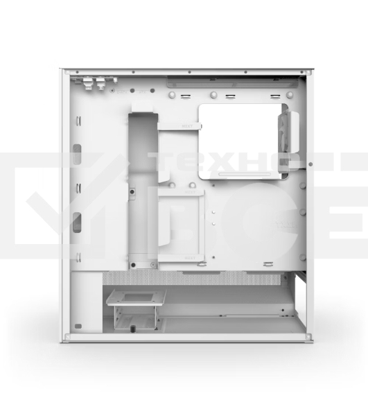 Компьютерный корпус без блока питания NZXT H5 Flow (2024), Midi-Tower, TG, 2x120мм, 1xUSB-A 3.2 + 1xUSB-C 3.2, E-ATX, ATX, mATX, mITX белый