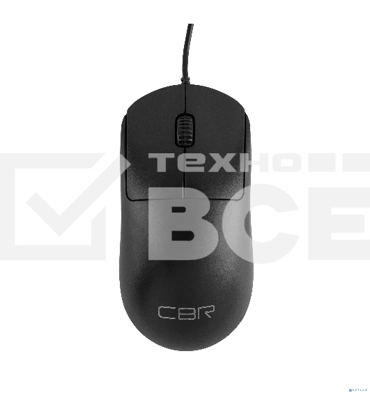 Мышь проводная CBR CM 125 черный, 1200 dpi, USB, кнопки - 3