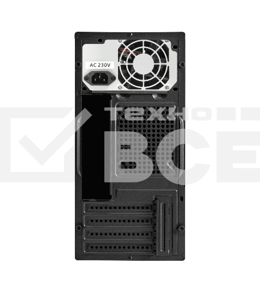 Компьютерный корпус Minitower ExeGate BAA-308MU2-AA500 (mATX, БП AA500 с вент. 8см, 1хUSB+2хUSB 3.0, HD Audio, черный)