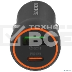 Автомобильное зарядное устройство BOROFONE BZ32A/Авто ЗУ/PD + QC 3.0/2 USB: Type-C + Type-A/Выход: 30W + 18W/графит, фото3