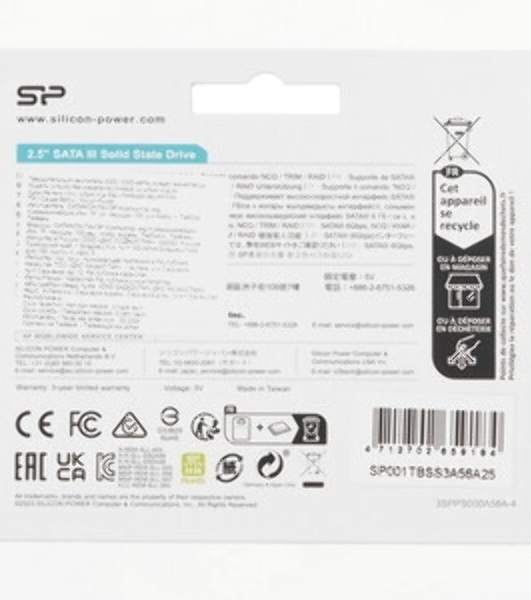 Накопитель SSD Silicon Power Ace A56, 1TB, SATA III, 2.5', R/W 560/530