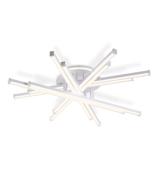 Потолочный светодиодный светильник Ambrella light FL6275 WH белый 134W 3000K-6400K 800*800*165 (ПДУ ИК)