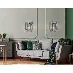 Светильник Ambrella light LH31207/2 SN/SM сатин никель/дымчатый E14*2 max 40W 220*150*270, фото 1