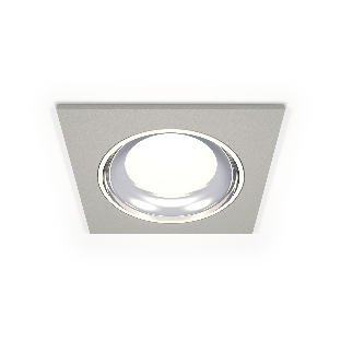 Комплект встраиваемого светильника Ambrella light XC7633061 SGR/PSL серый песок/серебро полированное MR16 GU5.3 (C7633, N7022)