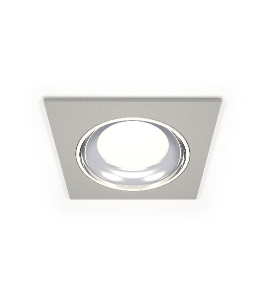 Комплект встраиваемого светильника Ambrella light XC7633061 SGR/PSL серый песок/серебро полированное MR16 GU5.3 (C7633, N7022)