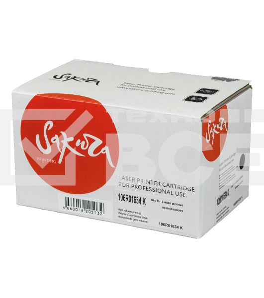 Картридж Sakura 106R01634 для Xerox Phaser 6000 / 6010, WC6015 черный, 2000 к.