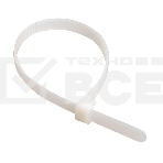 Хомут кабельный ИЭК UHH31-D076-500-100 7.6х500 нейл. бел. (уп.100 шт), фото 1