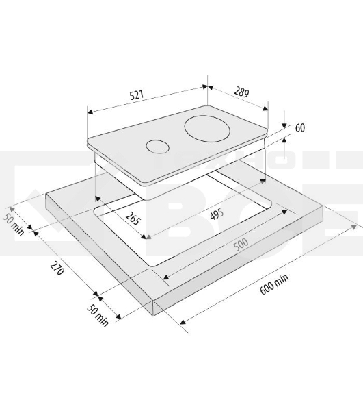 Электрическая варочная поверхность Krona CORTO 30 BL