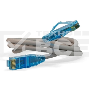 Патч-корд U/UTP кат.6 LSZH 2м PC-LPM-UTP-RJ45-RJ45-C6-2M-LSZH-GY сер. Hyperline 42265