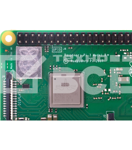 Компьютер Мини Raspberry Pi 3 Model B+ (RA433, E14 Version) Retail, 1GB RAM, Cortex-A53 (ARMv8) 64-bit SoC @ 1.4GHz Broadcom BCM2837B0 CPU, WiFi, Bluetooth, 40-pin extended GPIO, 4x USB 2.0, HDMI, CSI camera port, DSI displ.port, MicroSD port (137-3331) ,