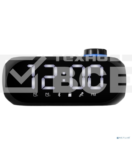 Колонка-часы ExeGate Yo 520 Bluetooth 3 Вт черный