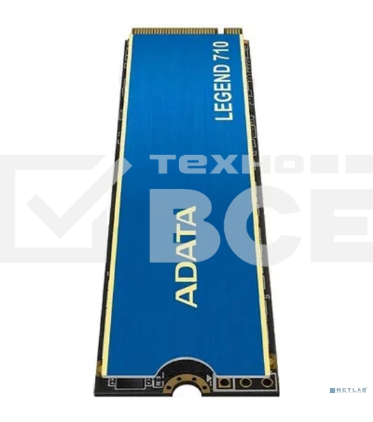 Накопитель SSD ADATA LEGEND 710, 512Gb, PCIe 3.0 x4, M.2 2280, NVMe, R/W 2400/1600, с радиатором