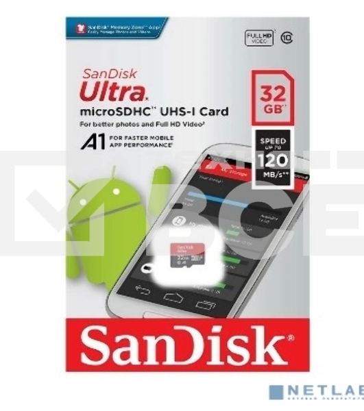 Флеш карта MICRO SDHC 32GB UHS-I SDSQUA4-032G-GN6MN SANDISK