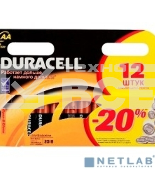 Батарейка DURACELL LR6-12BL BASIC (12 шт. в уп-ке)