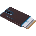 Чехол для кредитных карт Piquadro Blue Square PP4825B2BLR/MO, натур.кожа, красное дерево, фото5