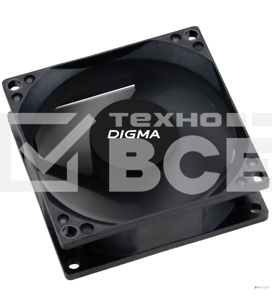 Вентилятор для корпуса Digma DFAN-80 черный, 80 мм, 1800 об/мин, 23 дБ, 4 pin