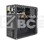 Компьютерный корпус Minitower ExeGate EX286427RUS BA-309-500W-8 (mATX, БП AA500 с вент. 8см, 2*USB, HD аудио, черный), фото3