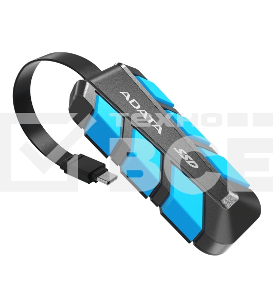 Внешний SSD ADATA SC740, 2TB, USB 3.2 Gen 2 Type-C, R/W 1050/1000, синий