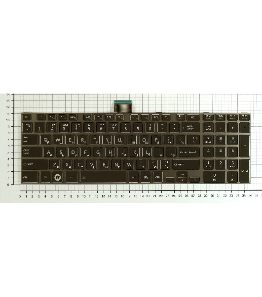 Клавиатура для ноутбука Toshiba Satellite L850 L875 L870 L855 черная c черной рамкой