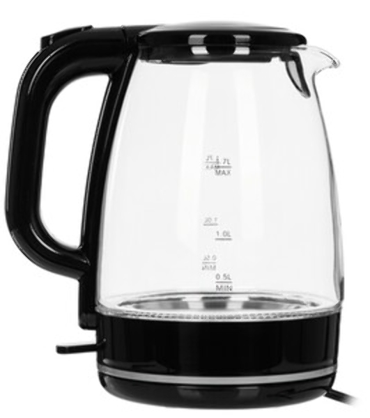 Чайник электрический BRAYER BR1030, 2200 Вт, 1.7 л, стек л,корп,автоотк л,при.закип,подсвет