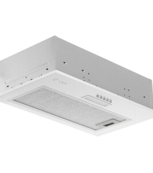 Вытяжка встраиваемая LEX GS Bloc LIGHT 600 белый управление: кнопочное (1 мотор)
