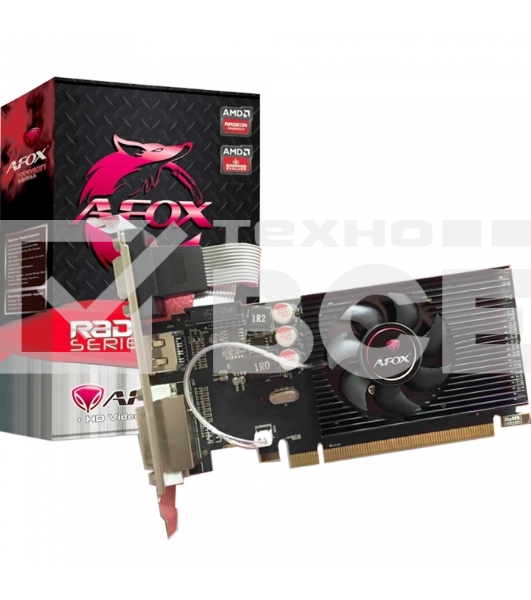 Видеокарта AFOX R5 230 1GB DDR3 64Bit, LP Single Fan AFR5230-1024D3L5
