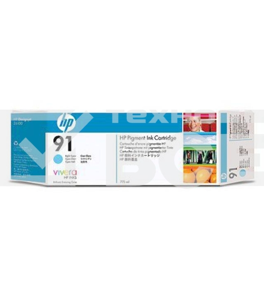 Картридж струйный HP 91 C9470A Pigment (775 мл) светло-голубой для DJ Z6100