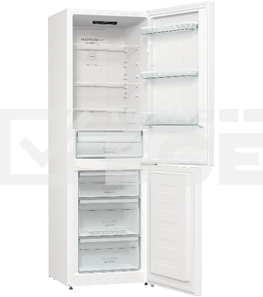 Холодильник Gorenje NRK6191EW4 белый двухкамерный 203/99л морозилка снизу