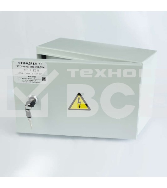 Ящик с понижающим трансформатором ЯТП 0.25 220/12В (3 авт. выкл.) IP54 Кострома ОС0000016339
