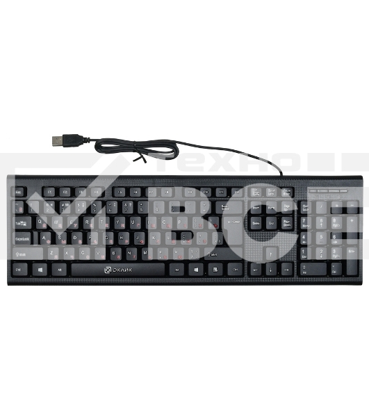 Клавиатура Oklick 120M проводная, USB, черный