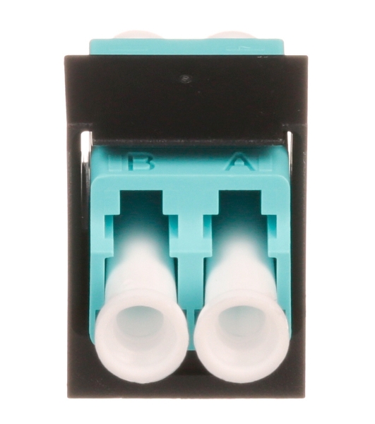 Адаптер Panduit CMDSAQLCZBL проходн. Mini-ComLC дупл. 50/125 OM3 черный