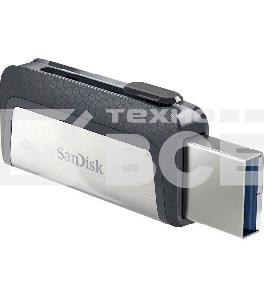Флеш диск Sandisk 64Gb Ultra Dual SDDDC2-064G-G46 USB3.0 серый/узор