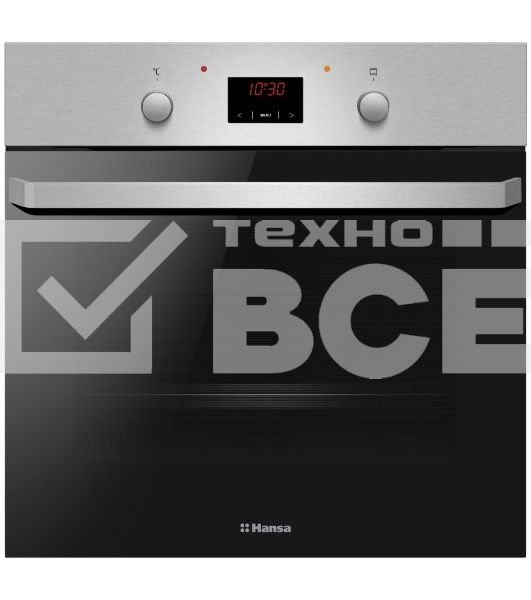 Духовой шкаф электрический Hansa BOEI684721 нержавеющая сталь/черный, встраиваемый