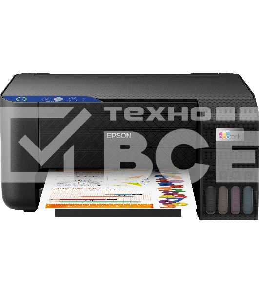 МФУ струйный Epson EcoTank L3211 (C11CJ68406), A4, цветной, печ. до 33 стр/мин. (ч/б) до 15 стр/мин. (цвет), скан. до 1.87 стр/мин. (ч/б) 5.45 стр/мин. (цвет), 5760 x 1440 dpi (печать) 600x1200dpi (скан.), USB