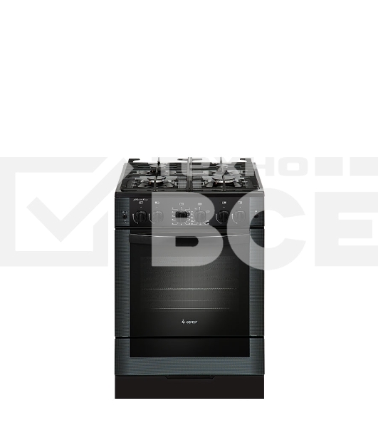 Плита газовая Gefest ПГ 6500-02 0115 черный, конфорок 4 шт, духовка 52 л, 60 см x 85 см x 60 см