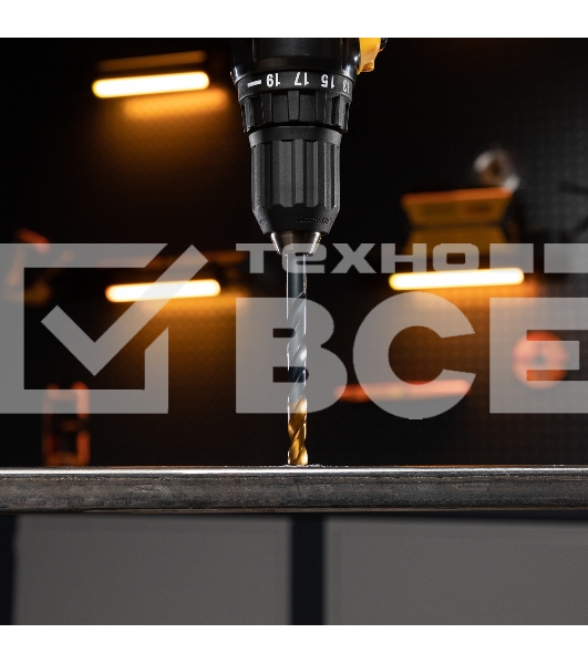 Набор сверл по металлу, 2-3-4-5-6-8 мм, HSS-Tin, Golden Tip, 6 шт Denzel