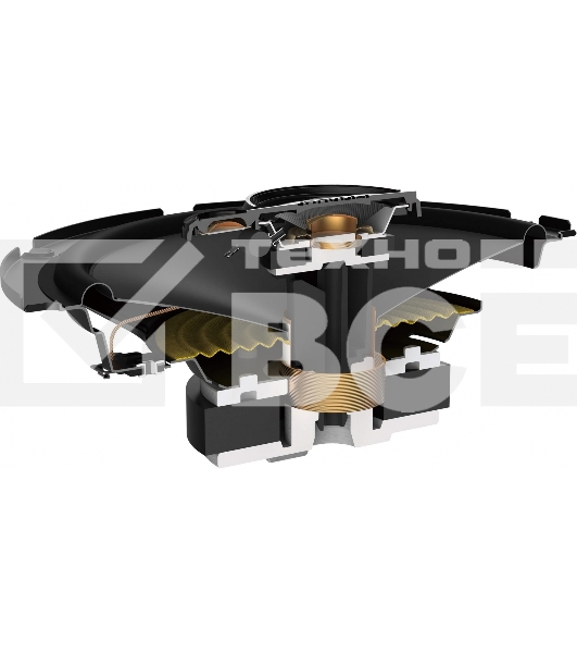 Колонки автомобильные Pioneer TS-A1678S 320Вт 91дБ 4Ом 16.5см (6 1/2дюйм) (ком.:2кол.) коаксиальные трехполосные