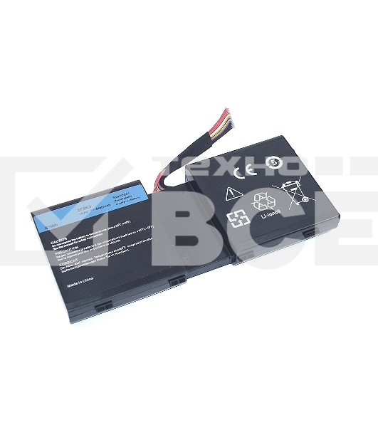Аккумуляторная батарея для ноутбука Dell Alienware 17 R1 (2F8K3) 14.8V 5200mAh черная OEM