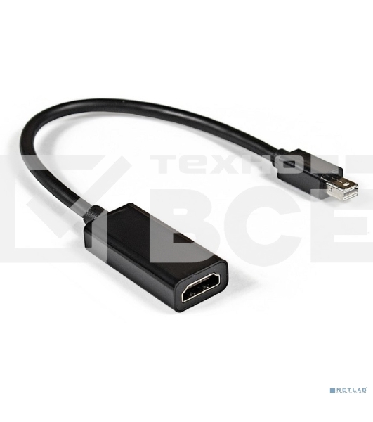 Кабель-переходник Exegate EX284922RUS  miniDisplayPort-HDMI ExeGate EX-mDPM-HDMIF-0.15 (mini20M/19F, 0,15м)