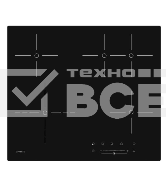 Варочная поверхность Darina PL E329 B черный