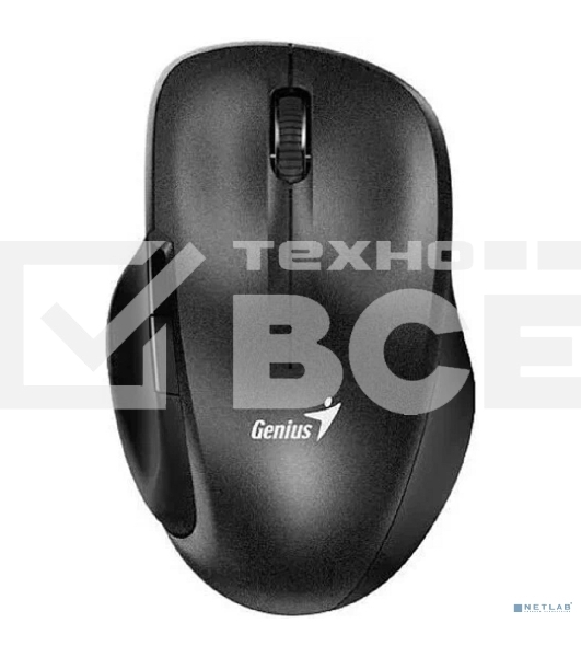 Мышь беспроводная Genius Ergo 8200S черный, 1200 dpi, радиоканал, USB, кнопки - 5