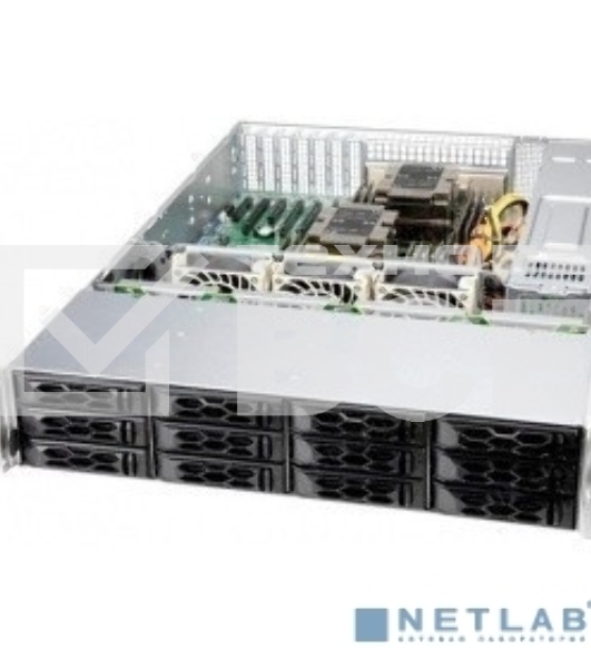 Корпус Supermicro server chassis CSE-LA26E1C4-R609LP, 2U, 12x 3.5