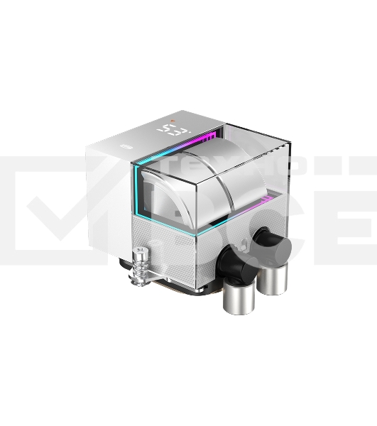 Система охлаждения/ PCCooler DS360 WH (310W, 360mm, LED temp., White, ARGB Pump/ Fans: 3x120mm, 86.73CFM, 28dBA, 2200RPM/ Pump height 67mm, 28dBA, 3200RPM, Rad thickness 27mm/ S: 1851, 1700, 1200, 20XX, 115X, AM5, AM4)