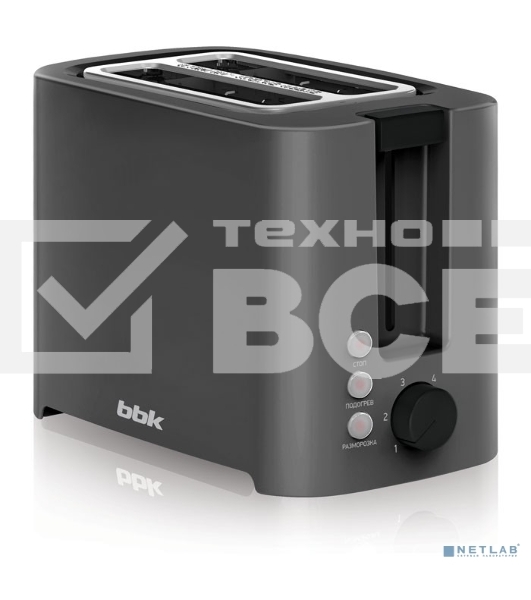 Тостер BBK TR81M темно-серый