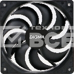 Вентилятор для корпуса Digma DFAN-120-9 черный, 120 мм, 1200 об/мин, 23 дБ, 4 pin, фото6