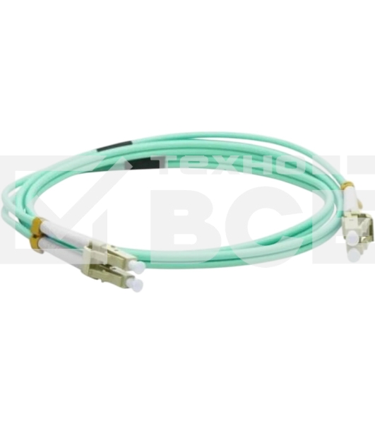 Патч-корд LANMASTER LAN-2LC-2LC/OM3-1.0 2x50/125 OM3 LC дуплекс-LC дуплекс 1м LSZH голубой