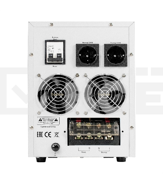 Стабилизатор напряжения ExeGate Expert Turbo AST-15000 (15000ВА, вход 80-260В, цветной дисплей, выход 220В±8%, КПД 98%, 5 уровней защиты, задержка, усиленный метал. корпус, клем.колодка, RTL)