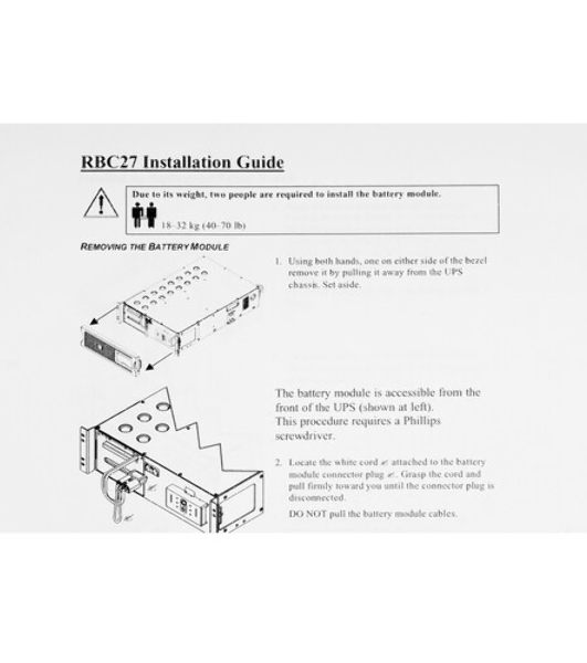 Батарея для ИБП APC RBC27 для SU2200RMXL3U/SU2200RMXLI3U/SU3000RMXL3U/SU3000RMXLI3U/SU48R3XLBP/SU48RMXLBP3U