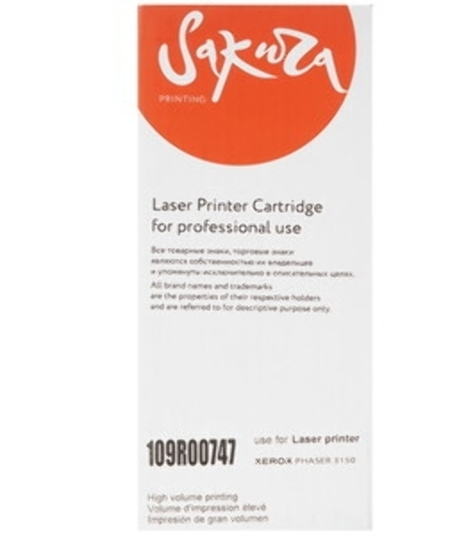 Картридж лазерный Sakura 109R00747 для Xerox P3150, черный, 5000 к.